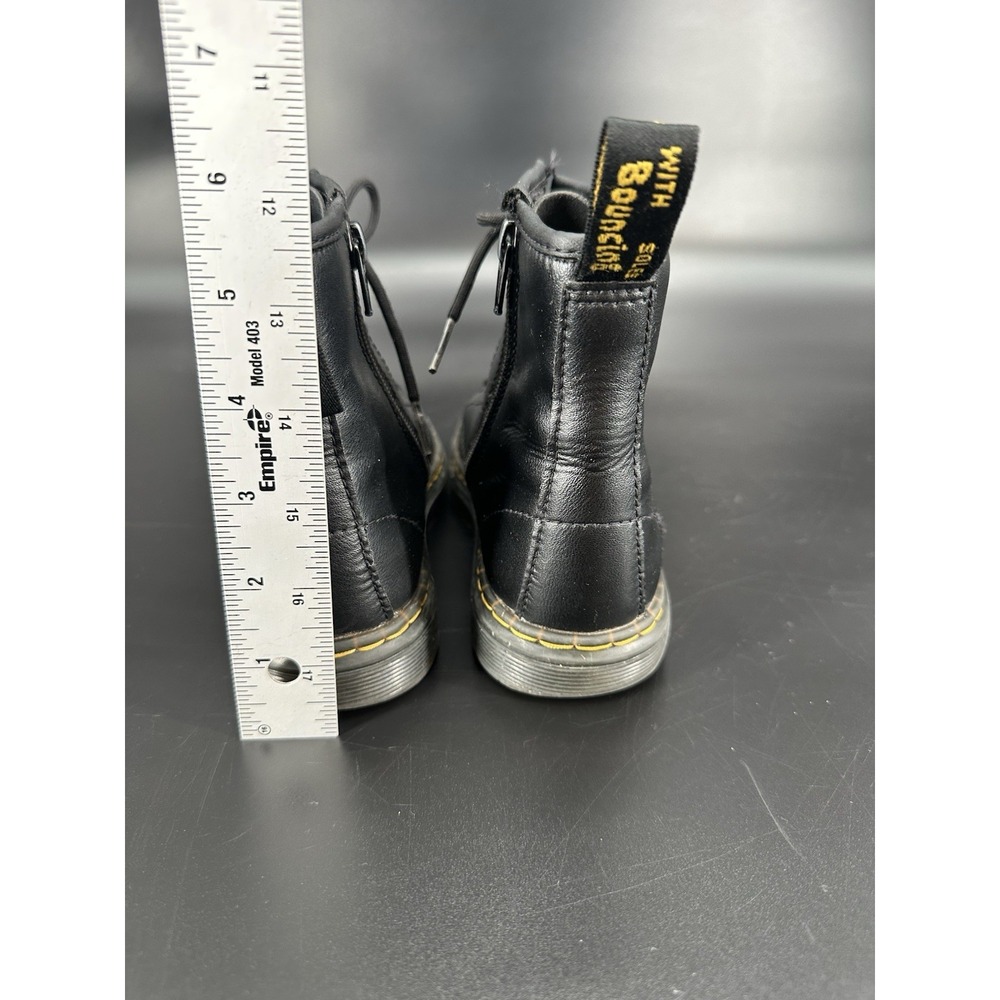 Doc Dr. Martens Zavala J Combat Boots Women's Sz 3 US EU 34 Black Girls Youth - Picture 7 of 11